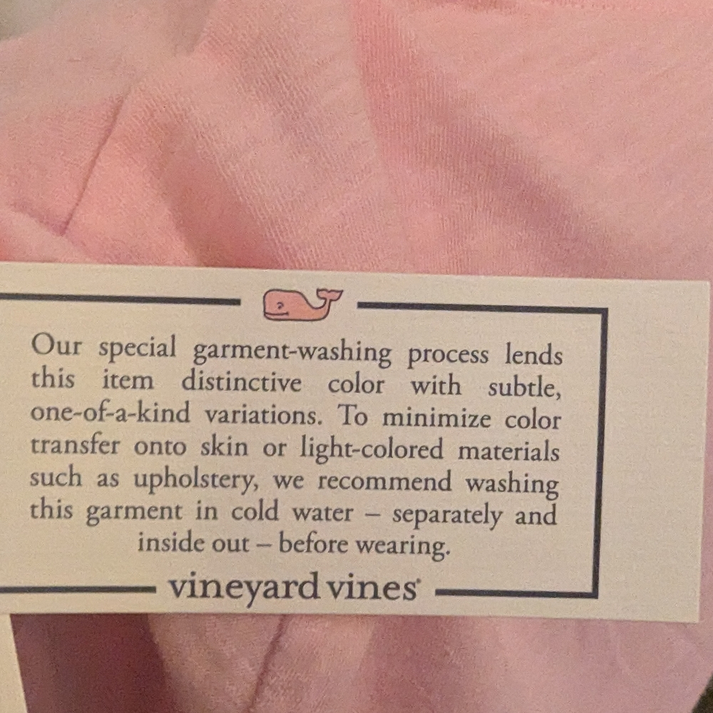 Vineyard Vines Surf Tee 100% Cotton Short Sleeve Tee Pink Coastal Preppy Medium - Picture 5 of 9